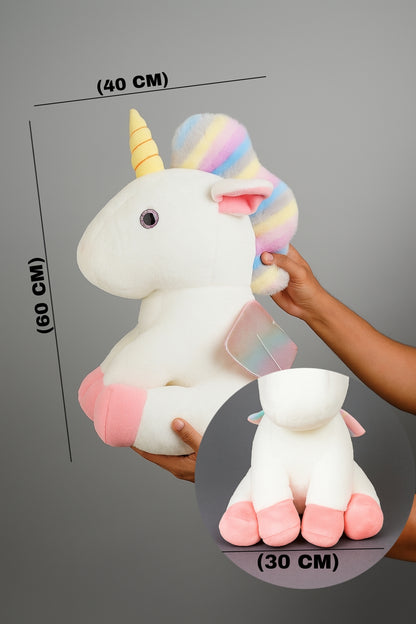 Rainbow Unicorn Plush Toy (PINK)🦄 | Super Soft Cuddly Friend