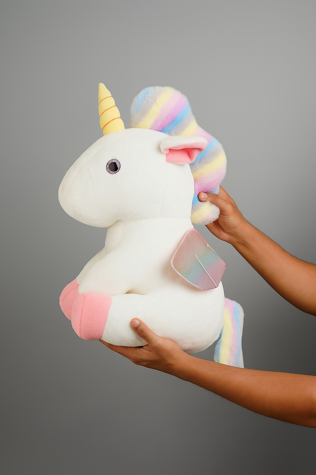 Rainbow Unicorn Plush Toy (PINK)🦄 | Super Soft Cuddly Friend
