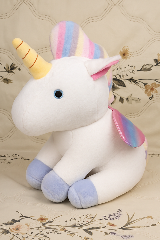 Rainbow Unicorn Plush Toy (Blue)🦄 | Super Soft Cuddly Friend